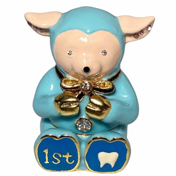 3/$10 Objet d’art Trinket Box Baby Boy's First Tooth - Picture 4 of 10